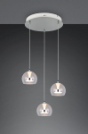 Trio Flynt LED piekarama lampa 3-pc chrome brushed steel 331630306 4017807671001