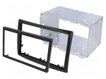 Radio mounting frame | Renault | 2 DIN | black