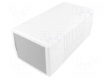 Enclosure: with panel | X: 100mm | Y: 190mm | Z: 80mm | ABS | light grey