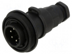 Connector: circular | plug | male | PIN: 6 | 5A | 277V | IP68,IP69K | 6&divide;8mm