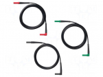 Test leads | Urated: 1.5kV | Inom: 30A | Len: 2m | test leads x3