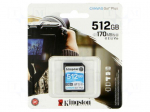 Memory card | SDXC | 512GB | Class 10 UHS I U3 | R: 170MB/s | W: 90MB/s