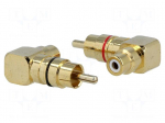 Adapter | RCA socket,RCA plug | set includes 2 adapters