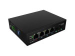 Lanberg ILGE-4P-2S-90 network switch Unmanaged Fast Ethernet (10/100) Power over Ethernet (PoE) 1U Black