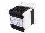Transformer: mains | 63VA | 230VAC | 24V | IP20 | Mounting: DIN | 1.48kg