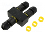 Connector: AC supply | snap-on | IP68 | Body: black