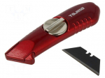 Knife | carton,plastic,universal | 120mm | V-REX | red