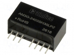Converter: DC/DC | 3W | Uin: 18&divide;36VDC | Uout: 3.3VDC | Iout: 758mA | SIP8