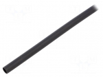 Heat shrink sleeve | glueless,dual wall | 4: 1 | 4mm | L: 1.2m | black