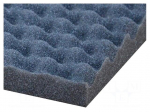 Sound absorbing sponge | 1000x500x30mm | perforated