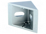 Angle bracket | for profiles | Width of the groove: 8mm | W: 40mm
