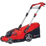 Einhell Professional cordless lawnmower RASARRO 36/42, 36Volt (2x18V) (red/black, 2x Li-ion battery 5.2Ah)