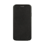 Vennus Elegance Case Vertikāli Atverams Maks Priek&scaron; Samsung A215 Galaxy A21 Melns