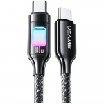 USAMS TC Series SJ750 datu pārraides un uzlādes vads | USB-C uz USB-C | 100W | 1.2m