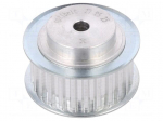 Belt pulley | T5 | W: 16mm | whell width: 27mm | &Oslash;: 39mm | aluminium | ZRS