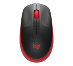 Logitech M190 Full-Size Wireless Mouse, RF Wireless, 1000 DPI, Red