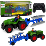 M&auml;nguala | PC | Konsoolid | Tarvikud // M&auml;nguasjad ja m&auml;ngud lastele // Traktor z Pługiem i Rolnikiem Zdalnie Sterowany RC Światła Zielony 1:24