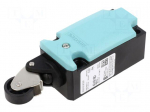 Limit switch | lever R 20mm, plastic roller &Oslash;22mm | NO + NC | 10A