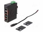 Industrial module: switch Ethernet | unmanaged | 12&divide;48VDC | RJ45