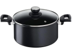 TEFAL | Unlimited Stewpot | G2554672 | 5 L | Aluminum | Dishwasher proof | Lid included | Black