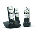 Gigaset A690A Trio D-ECT Juhtmevaba telefon koos vastuv&otilde;tjaga Color: Black
