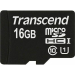 M&auml;lukaart Transcend Premium MicroSDHC 16 GB Class 10 UHS-I/U1 (TS16GUSDCU1)