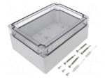 Enclosure: multipurpose | X: 152mm | Y: 202mm | Z: 90mm | TG PC | grey