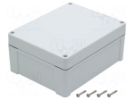 Enclosure: multipurpose | X: 190mm | Y: 240mm | Z: 105mm | ZP | light grey