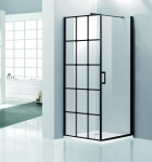 Du&scaron;inurk ilma aluseta Vento Palermo 90x90x195 , klaas 6mm Easy Clean, must profiil, kaubaalust pole