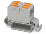 Splice terminal: rail | 24A | 690V | push-in | PA | L: 29.2mm | 0.14&divide;4mm2