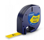 Printer accessories Dymo LetraTAG Tape 12mm x4m black on yellow