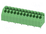 Connector: PCB terminal block | 8A | 400V | PIN: 12 | spring clamp