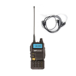 Package Portable VHF/UHF Radio Station CRT FP00 Dual Band and PNI HS84 Headset