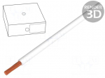 Wire | H07V-K | stranded | Cu | 10mm2 | white | PVC | 450/750V | 100m