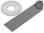 Wire: ribbon | 1.27mm | stranded | Cu | 26x28AWG | unshielded | PVC | grey