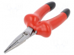 Pliers | insulated,half-rounded nose,universal | 160mm