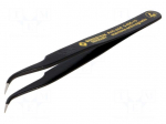 Tweezers | non-magnetic | Blade tip shape: sharp, bent | ESD