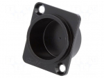 Protection cap | countersunk screw hole | black | metal | D: 12mm