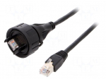 Patch cord | 5m | Buccaneer Ethernet | PIN: 8 | gold-plated | 1.5A | IP68