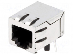 Socket | RJ45 | PIN: 8 | shielded,with isolation transformer | THT