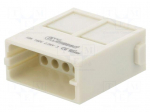Connector: HDC | module | male | S-M10/17 | PIN: 17 | w/o contacts | 10A