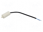 Capacitor: motors, run | 4uF | 425VAC | &Oslash;28x55mm | -25&divide;85&deg;C | &plusmn;5%