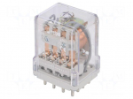 Relay: electromagnetic | 4PDT | Ucoil: 110VDC | 10A/250VAC | 10A/24VDC