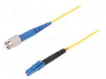 Fiber patch cord | FC/UPC,LC/UPC | 1m | Optical fiber: 9/125um
