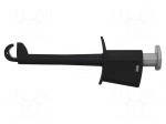 Clip-on probe | hook type | 20A | black | Plating: nickel plated | 4mm