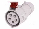 Connector: AC supply 3-phase | plug | female | 16A | 400VAC | IEC 60309