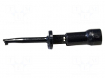 Clip-on probe | hook type | 3A | black | Plating: gold-plated | 600V