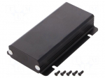 Enclosure: with panel | with fixing lugs | 1455F | X: 54mm | Y: 120mm
