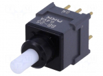 Switch: push-button | Pos: 2 | DPDT | 0.01A/28VAC | 0.01A/28VDC | 500M&Omega;