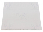 Heat transfer pad: silicone | L: 101.6mm | W: 101.6mm | grey | Thk: 1mm